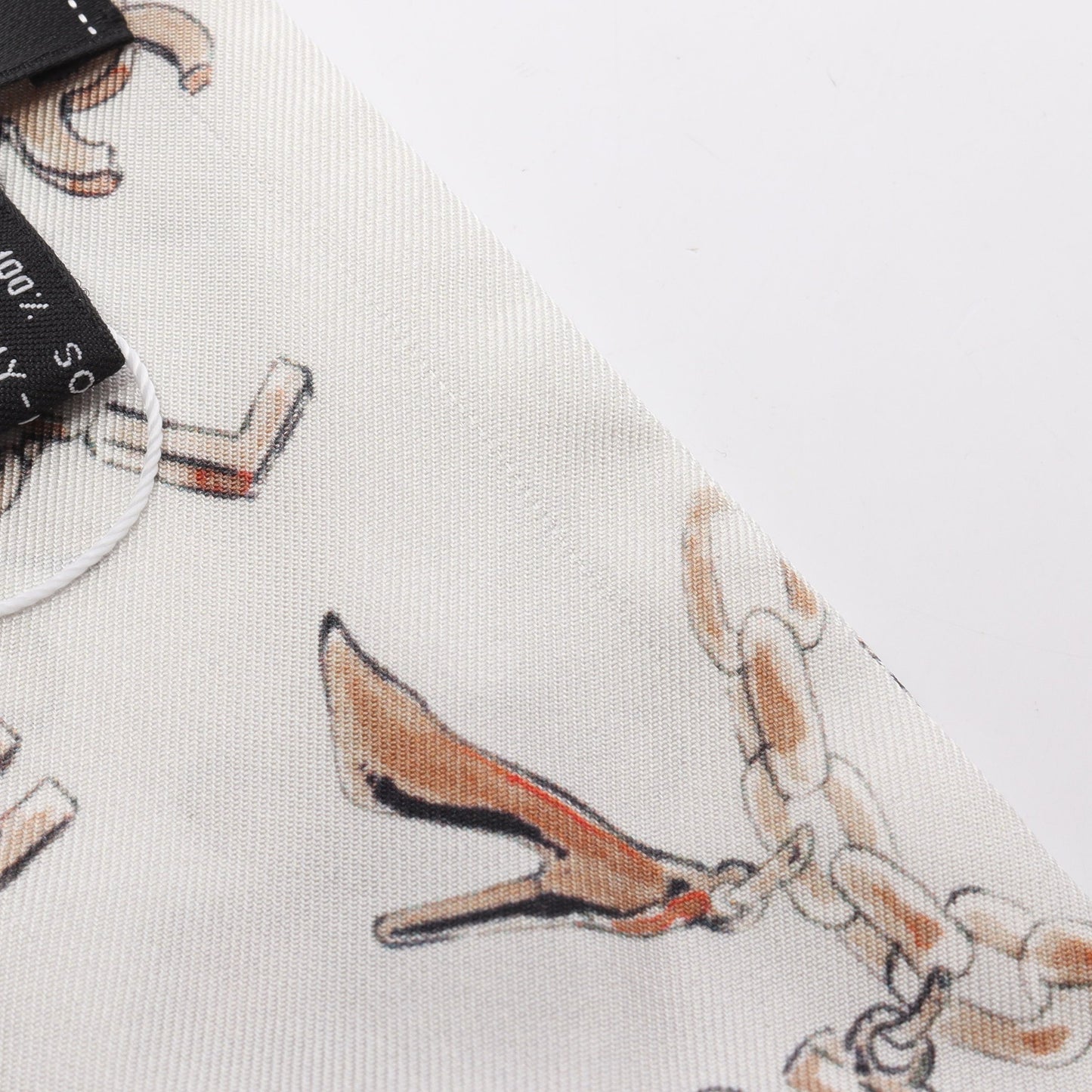 リボン スカーフ シルク ライトグレー マルチカラー シャネル 財布・小物 CHANEL