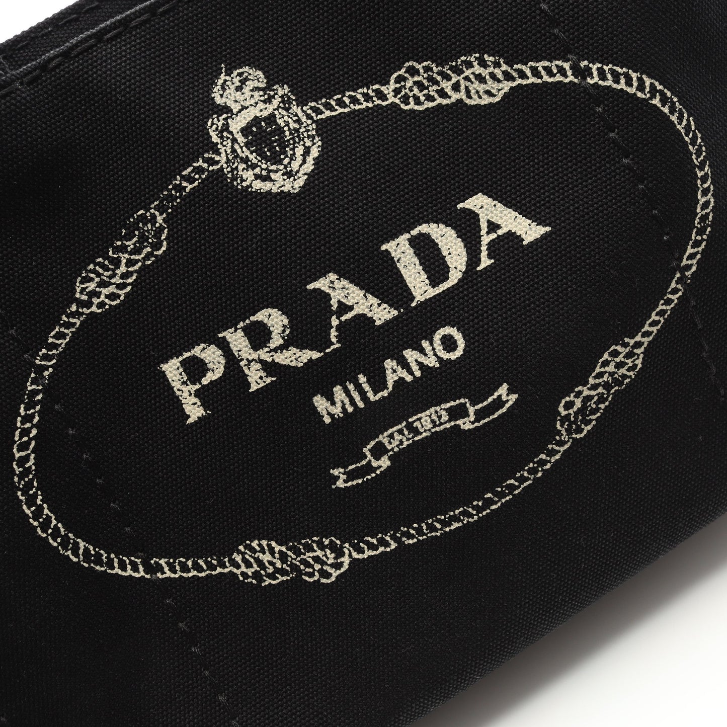 CANAPA カナパ ハンドバッグ トートバッグ キャンバス ブラック 2WAY プラダ バッグ PRADA
