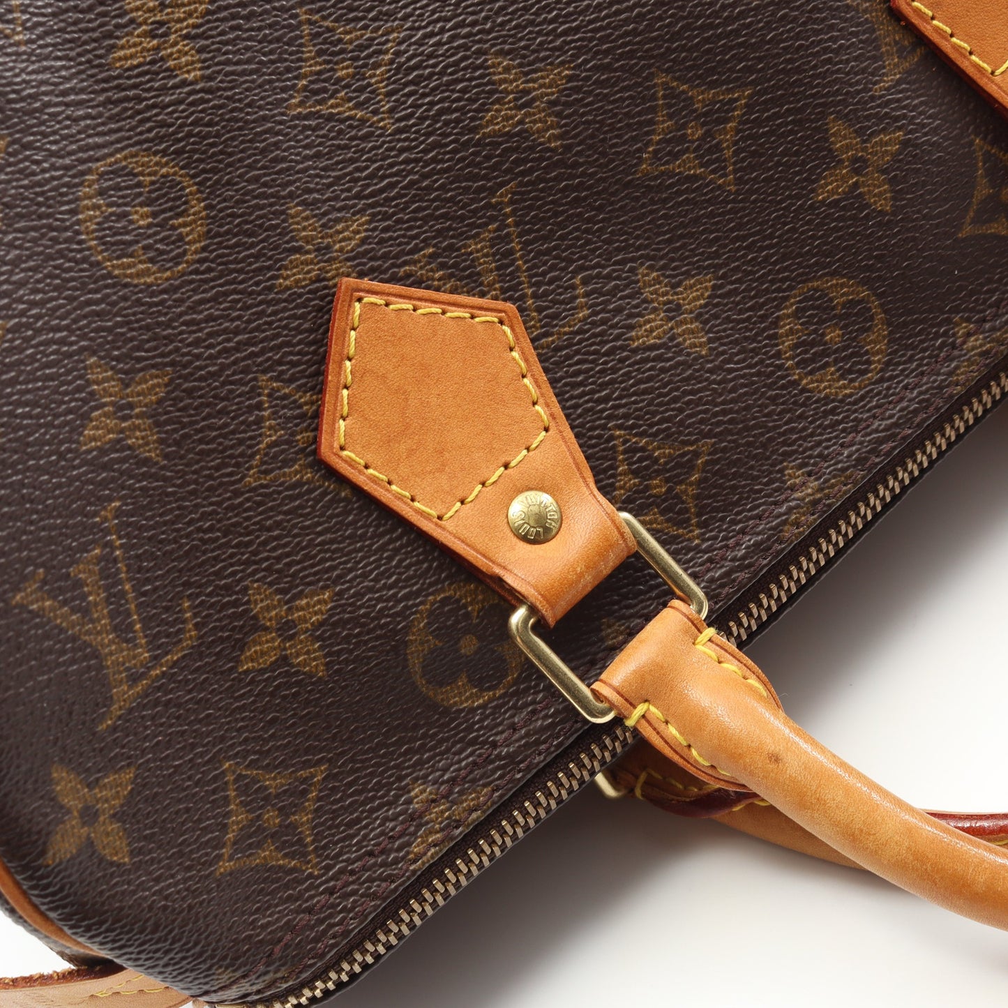 スピーディ30 モノグラム ハンドバッグ PVC レザー ブラウン ルイヴィトン バッグ LOUIS VUITTON