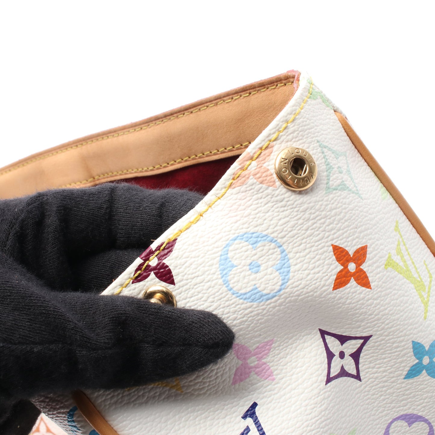 オーレリアMM モノグラムマルチカラー ブロン ショルダーバッグ トートバッグ PVC レザー ホワイト ルイヴィトン バッグ LOUIS VUITTON