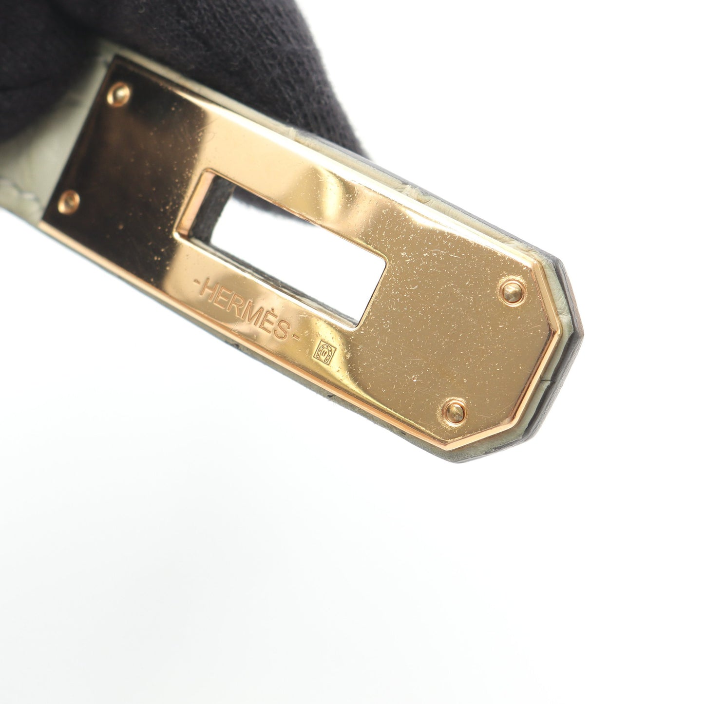 ケリーベルト ベルト アリゲーターマット ライトグリーン ゴールド金具 B刻印 エルメス 財布・小物 HERMES