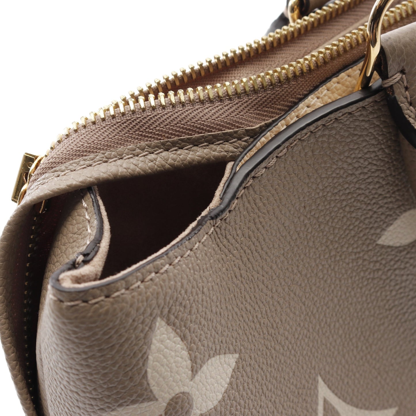 プティ パレPM モノグラムアンプラント トゥルトレール クレーム ハンドバッグ レザー グレーベージュ 2WAY ルイヴィトン バッグ LOUIS VUITTON