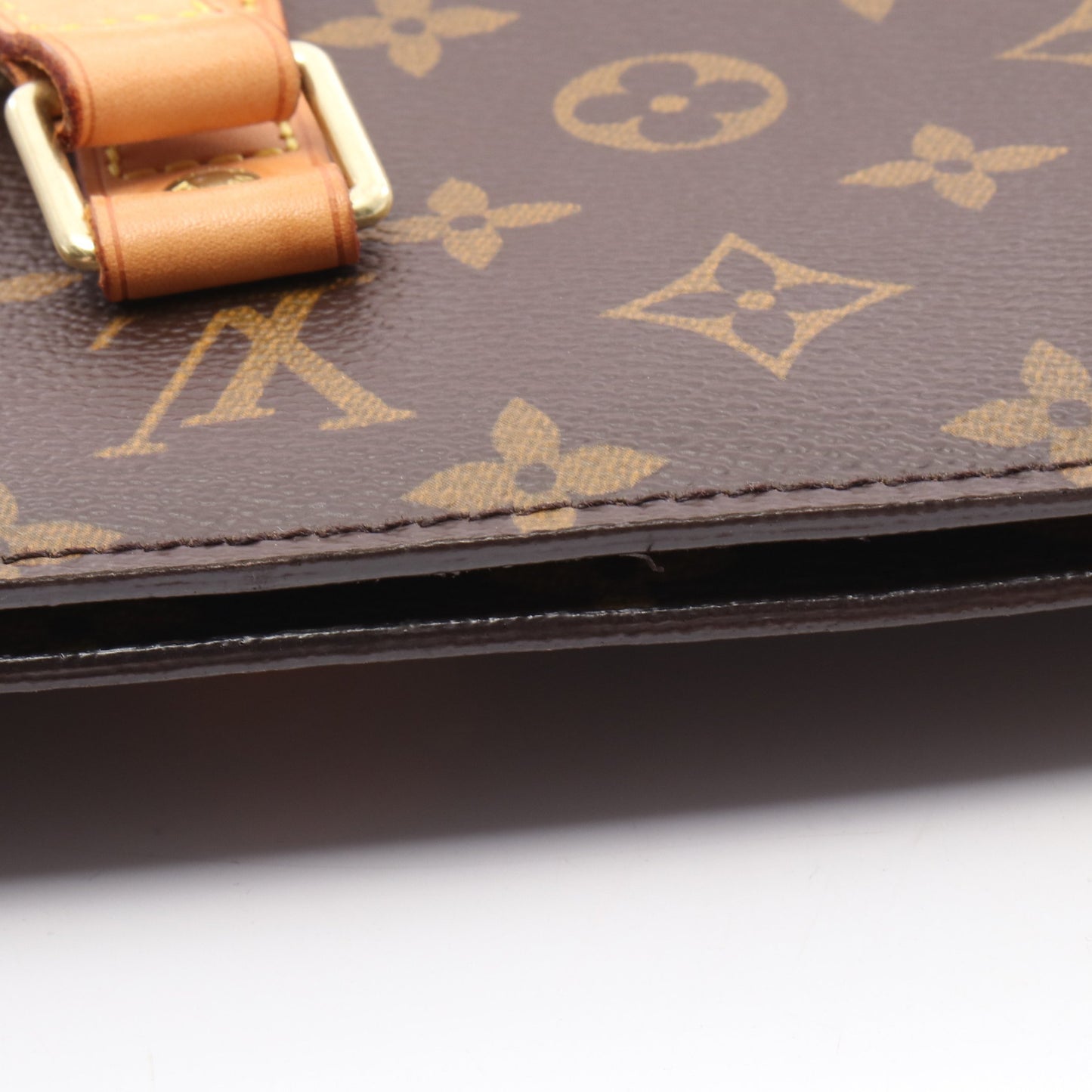 バビロン モノグラム ショルダーバッグ PVC レザー ブラウン ルイヴィトン バッグ LOUIS VUITTON