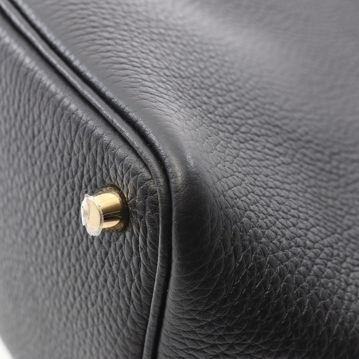 ピコタンロックPM ハンドバッグ トリヨンクレマンス ブラック ゴールド金具 W刻印 エルメス バッグ HERMES