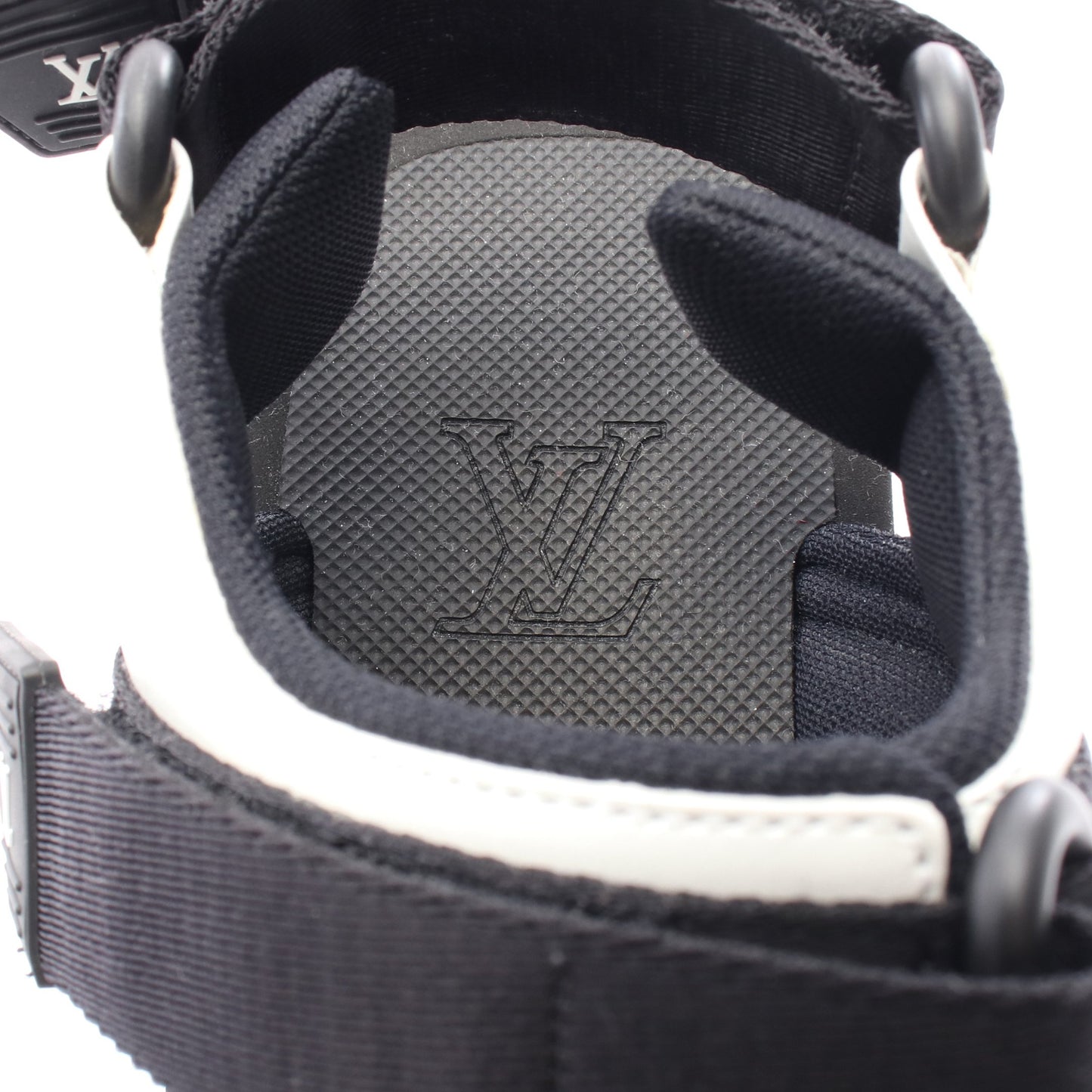アーケードライン モノグラム サンダル ナイロン レザー ブラック ホワイト ルイヴィトン シューズ LOUIS VUITTON