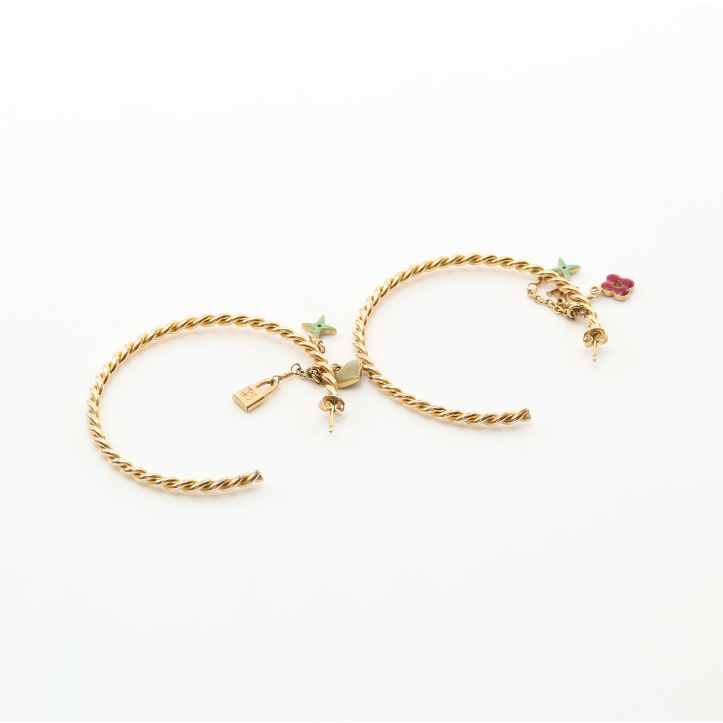 クレオール スウィート モノグラム ピアス GP ゴールド ブルーグリーン ボルドー ルイヴィトン アクセサリー LOUIS VUITTON