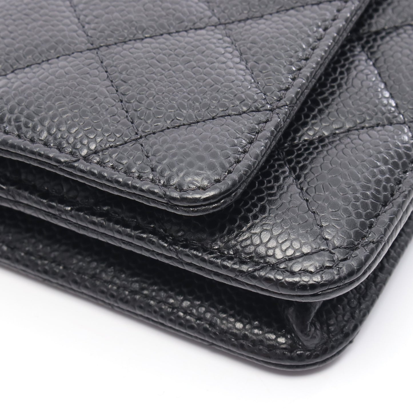 マトラッセ チェーンウォレット キャビアスキン ブラック ゴールド金具 シャネル バッグ CHANEL