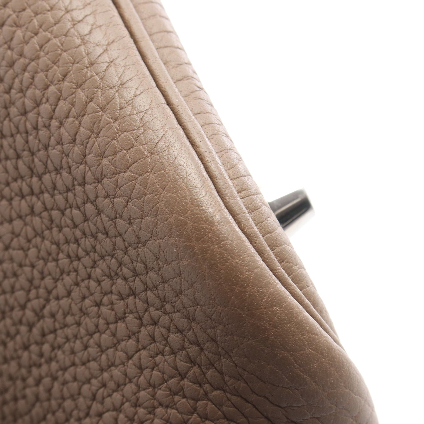 ピコタンロックMM エトゥープ ハンドバッグ トリヨンクレマンス グレーブラウン シルバー金具 Z刻印 エルメス バッグ HERMES