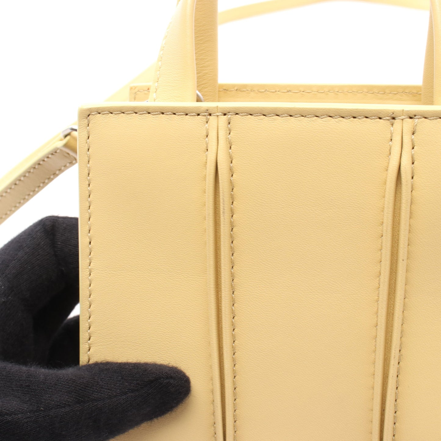 ホイットニー ナノ ハンドバッグ レザー ライトイエロー 2WAY マックスマーラ バッグ Max Mara
