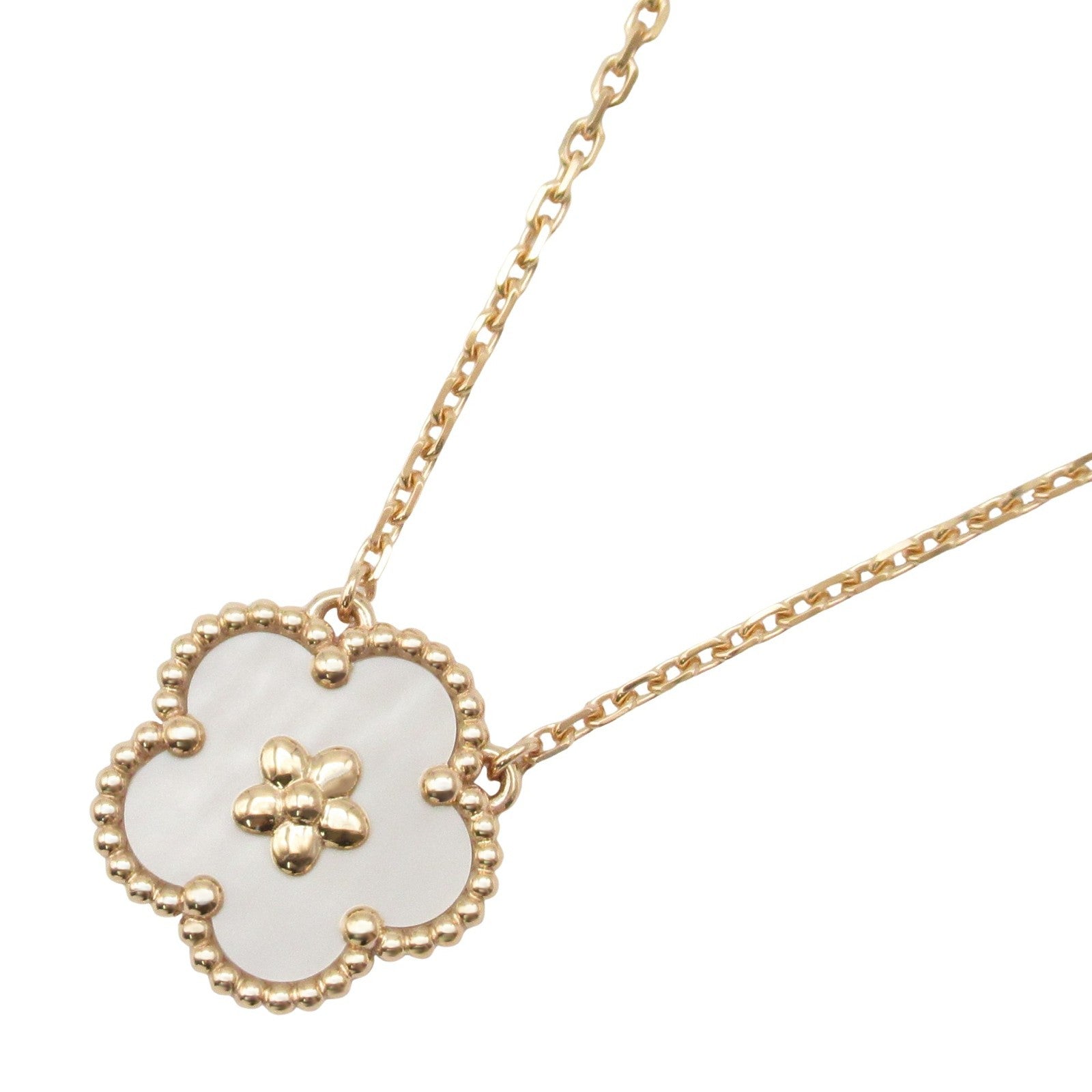 ラッキースプリング プラムブロッサム マザーオブオパール ネックレス