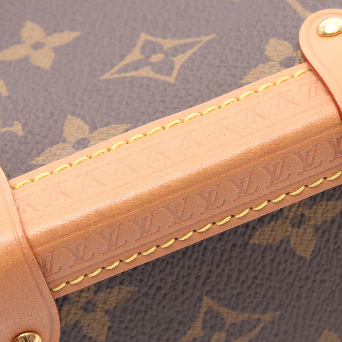 サイドトランクMM モノグラム ハンドバッグ PVC レザー ブラウン 2WAY ルイヴィトン バッグ LOUIS VUITTON