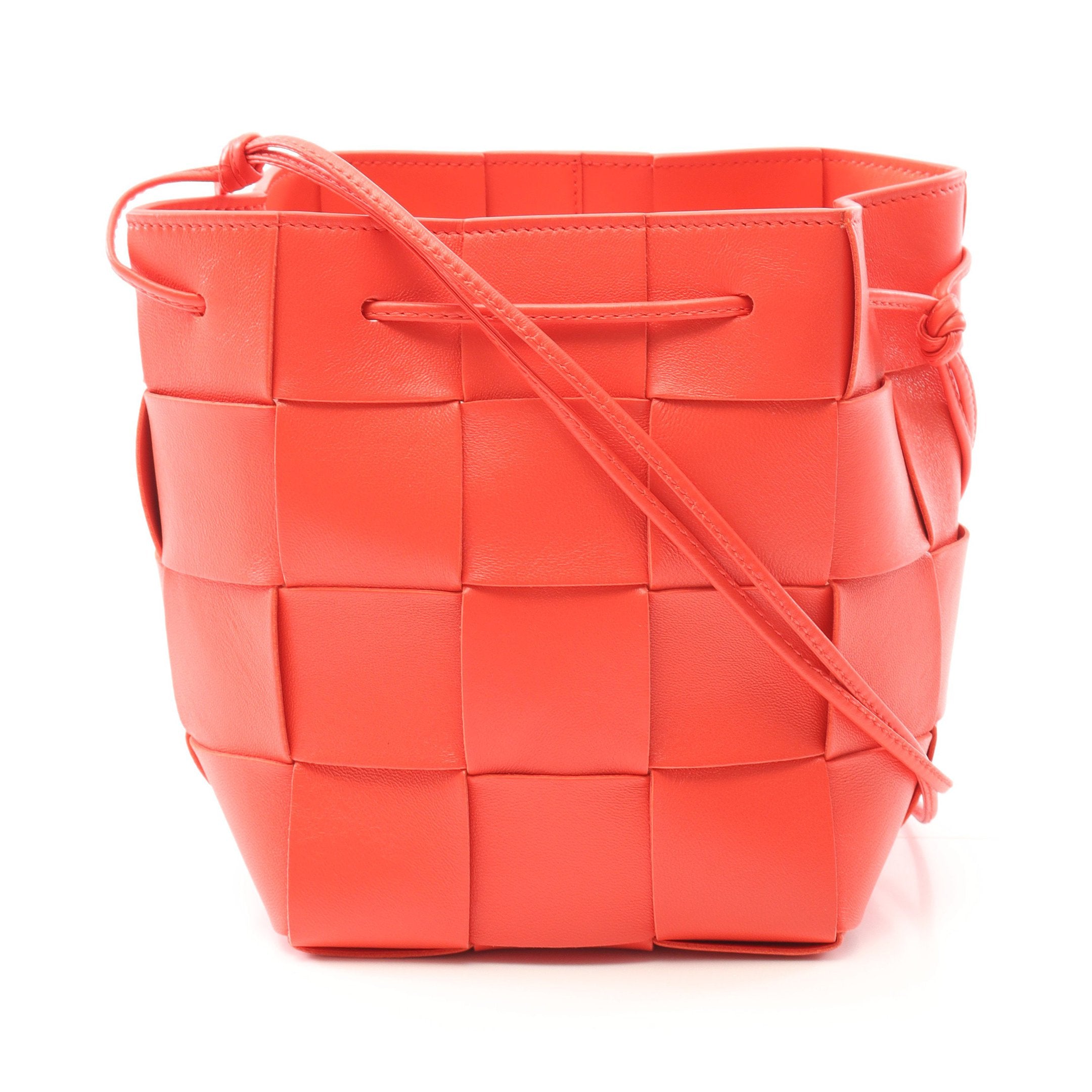 良品✨ ボッテガヴェネタ カセット ショルダーバッグ オレンジ ボッテガヴェネタ BOTTEGAVENETA カセット ショルダーバッグ