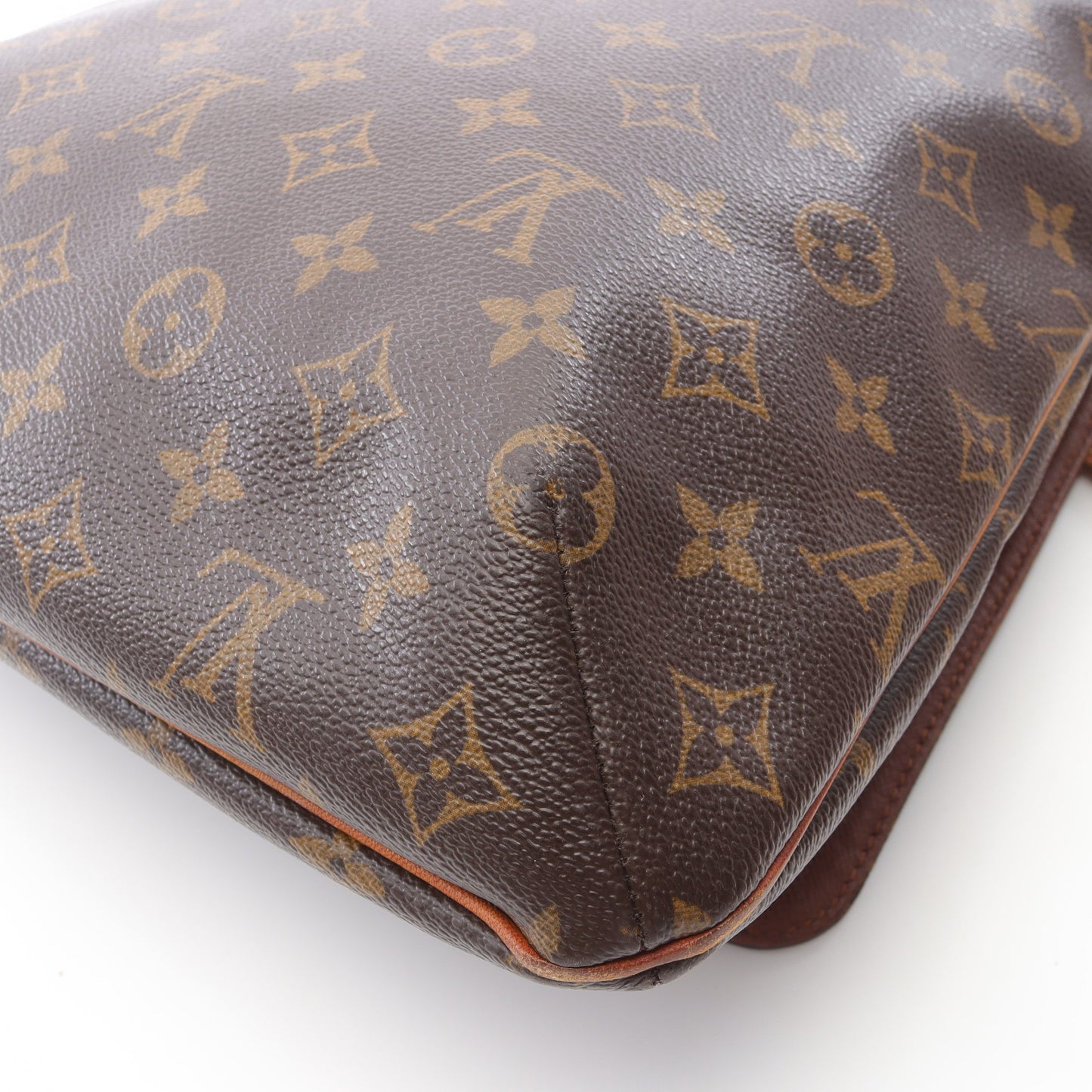 ミュゼット モノグラム ショルダーバッグ PVC レザー ブラウン ルイヴィトン バッグ LOUIS VUITTON