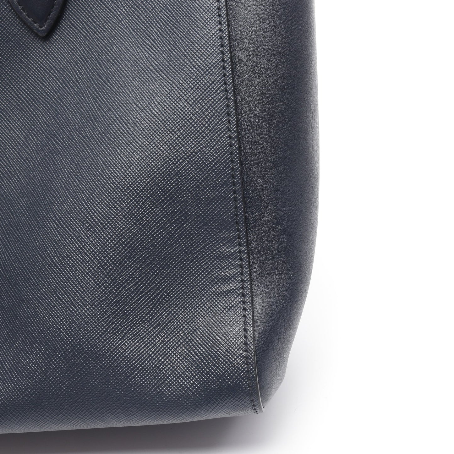 ハンドバッグ サフィアーノレザー ダークネイビー 2WAY プラダ バッグ PRADA