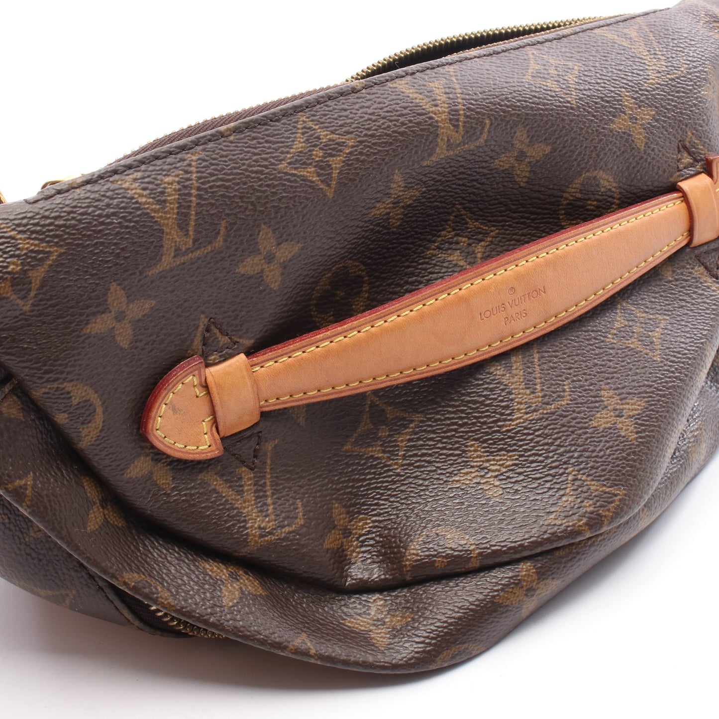 バムバッグ モノグラム ボディバッグ ウエストバッグ PVC レザー ブラウン ルイヴィトン バッグ LOUIS VUITTON