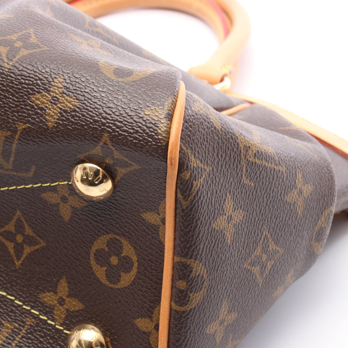 ティヴォリPM モノグラム ハンドバッグ PVC レザー ブラウン ルイヴィトン バッグ LOUIS VUITTON