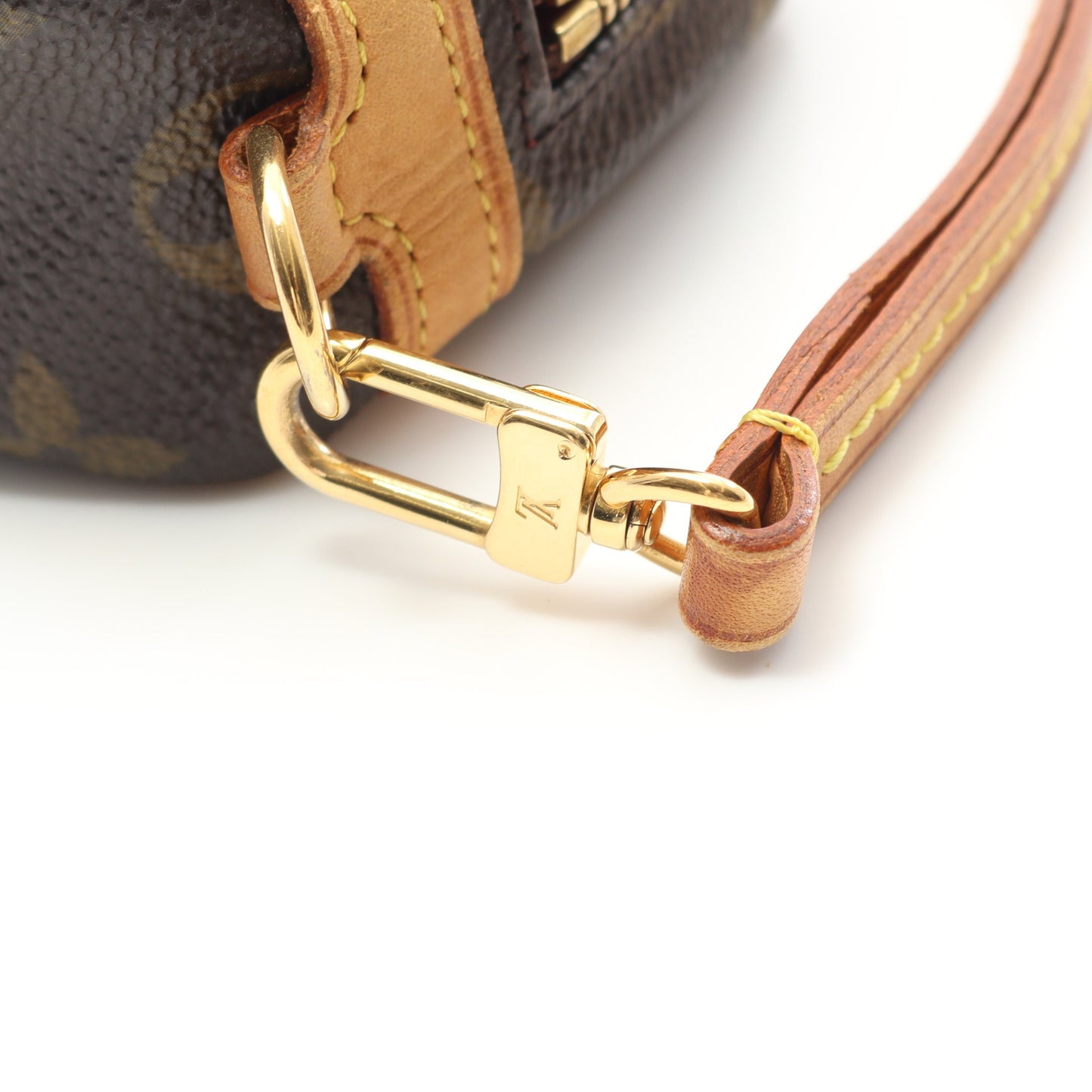 トゥルース ワピティ モノグラム ポーチ PVC レザー ブラウン ルイヴィトン 財布・小物 LOUIS VUITTON