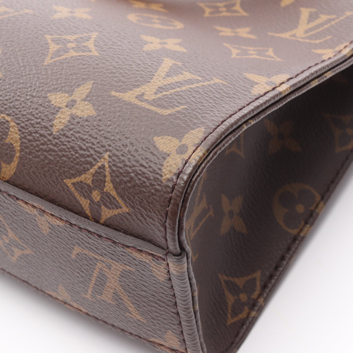 サックプラ BB ハンドバッグ PVC レザー ブラウン 2WAY ルイヴィトン バッグ LOUIS VUITTON