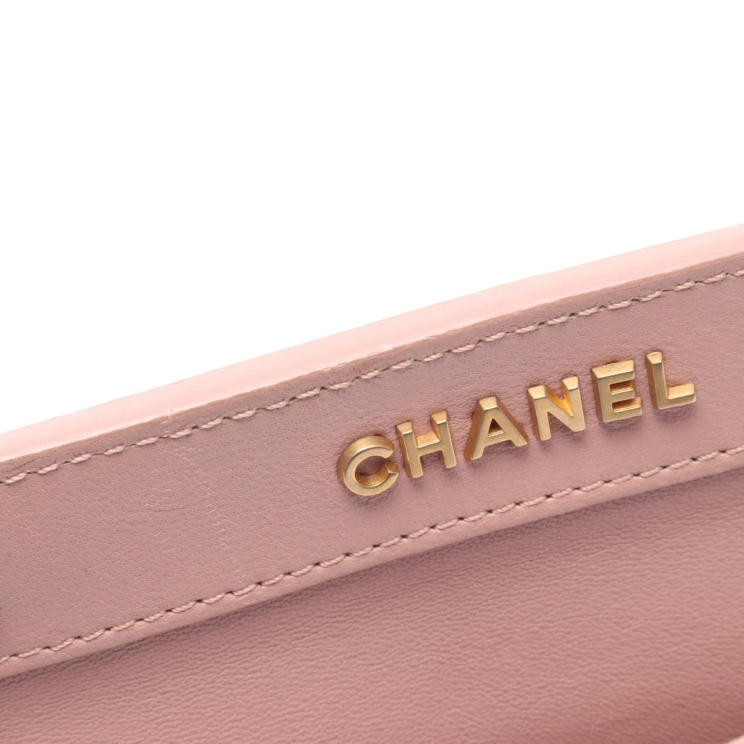 マトラッセ チェーンショルダーバッグ レザー ピンク ゴールド金具 シャネル バッグ CHANEL
