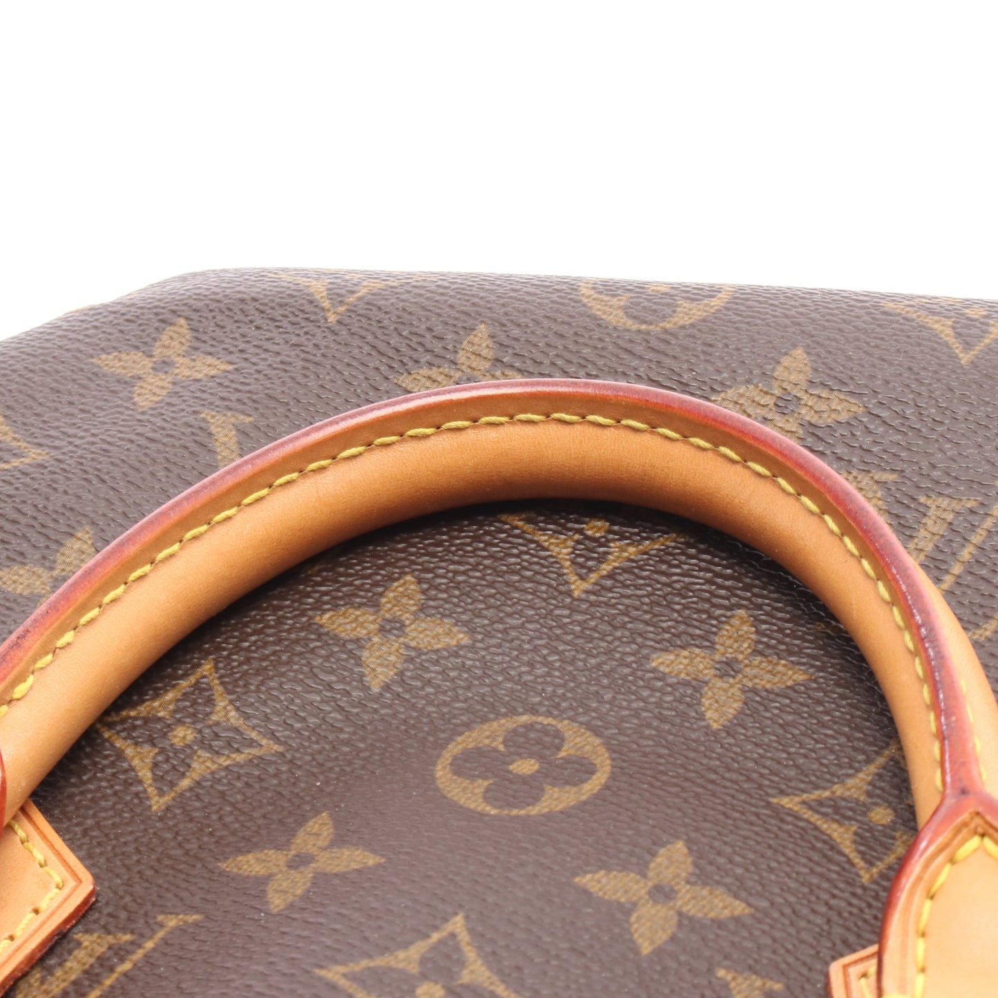 スピーディ35 モノグラム ハンドバッグ PVC レザー ブラウン ルイヴィトン バッグ LOUIS VUITTON