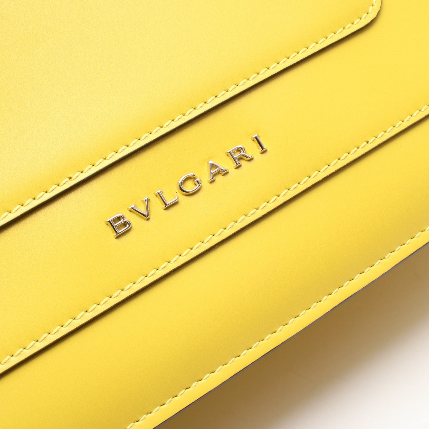 セルペンティフォーエバー Wチェーンショルダーバッグ レザー イエロー ブルガリ バッグ BVLGARI