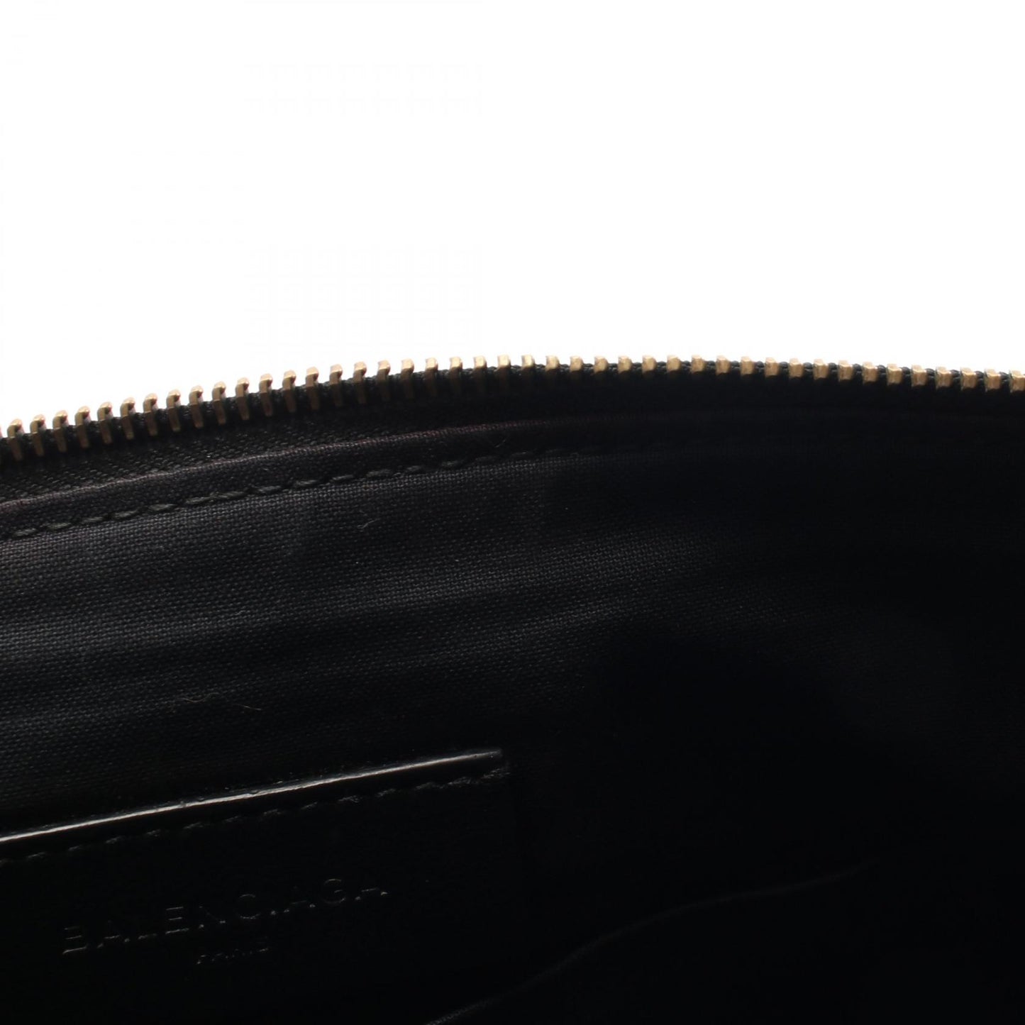 ロゴプリント クラシックポーチ クラッチバッグ レザー ブラック バレンシアガ バッグ BALENCIAGA
