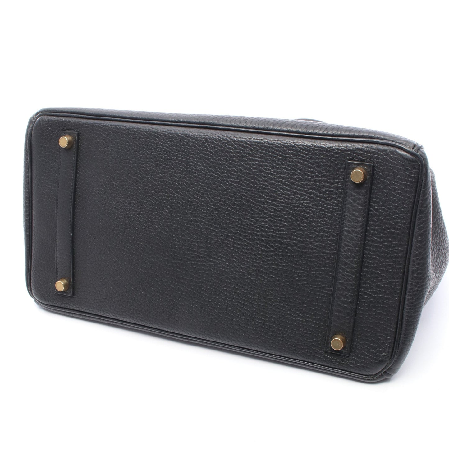 バーキン35 ハンドバッグ アルデンヌ ブラック ゴールド金具 □A刻印 エルメス バッグ HERMES