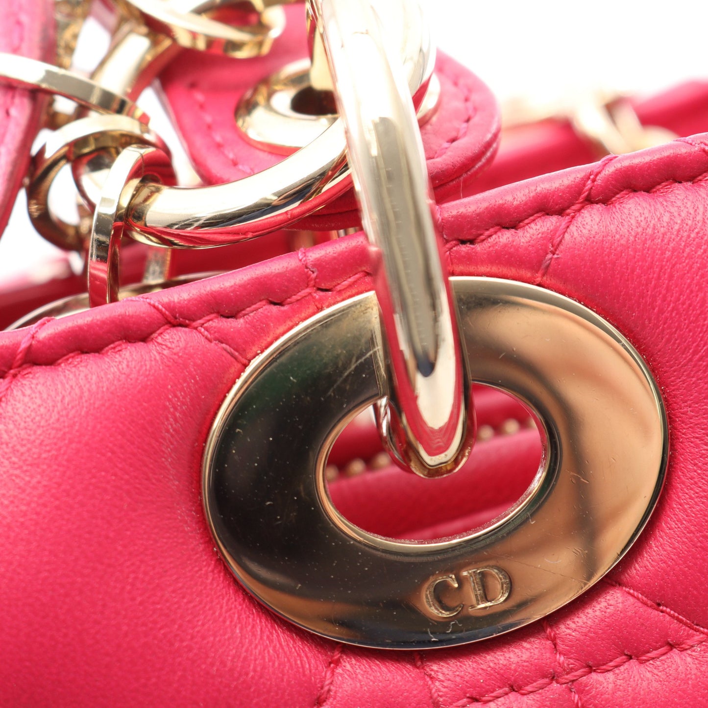 LADY DIOR レディディオール ハンドバッグ レザー ピンクパープル 2WAY edition limitee クリスチャンディオール バッグ Christian Dior