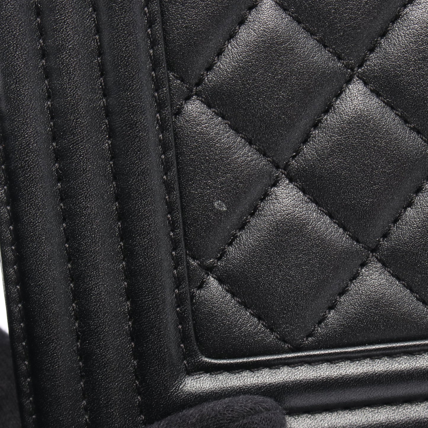 ボーイシャネル チェーンショルダーバッグ レザー ブラック シルバー金具 シャネル バッグ CHANEL