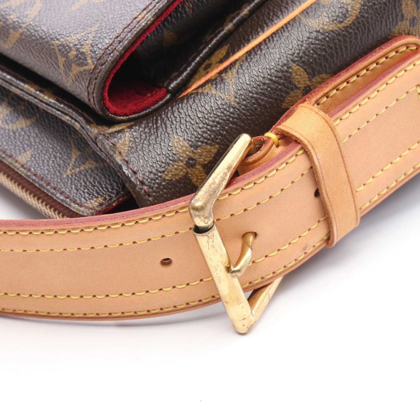 ヴィバシテGM モノグラム ショルダーバッグ PVC レザー ブラウン ルイヴィトン バッグ LOUIS VUITTON