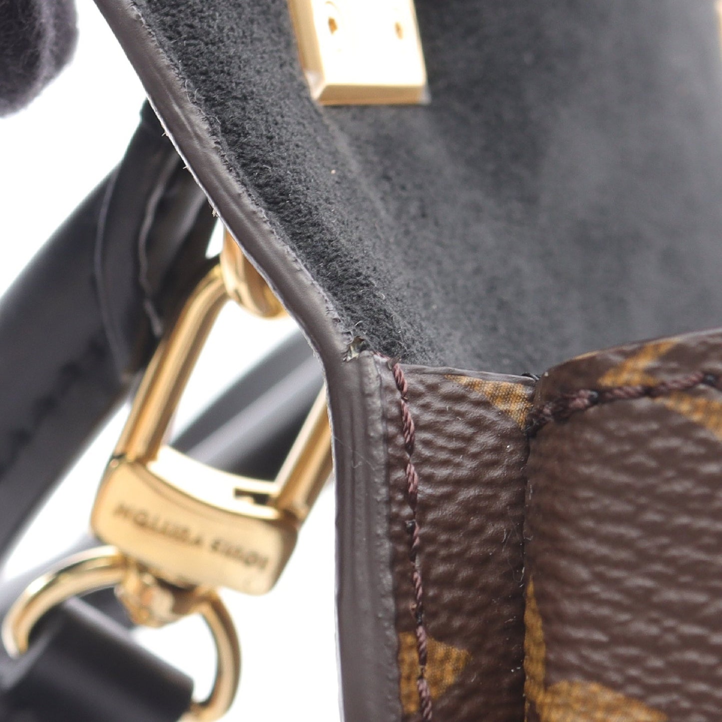 ティルシット モノグラムリバース ハンドバッグ PVC レザー ブラウン ライトブラウン ブラック 2WAY ルイヴィトン バッグ LOUIS VUITTON