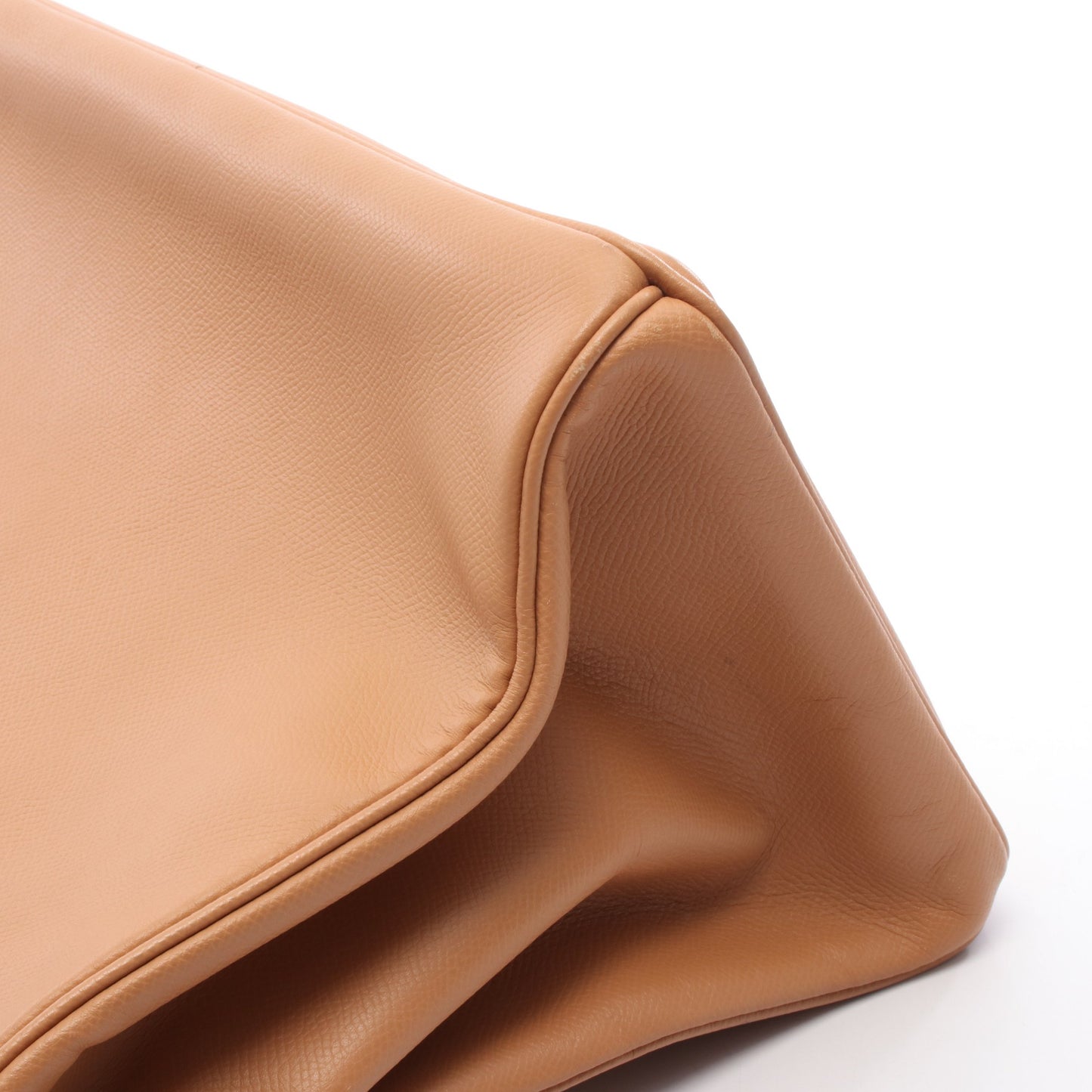 バーキン35 ナチュラル ハンドバッグ クシュベル ライトブラウン ゴールド金具 □C刻印 エルメス バッグ HERMES