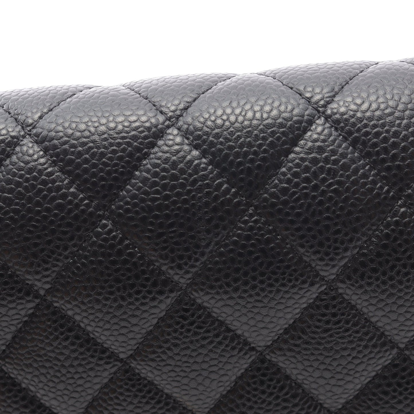マトラッセ Wフラップ Wチェーンショルダーバッグ キャビアスキン ブラック ゴールド金具 シャネル バッグ CHANEL