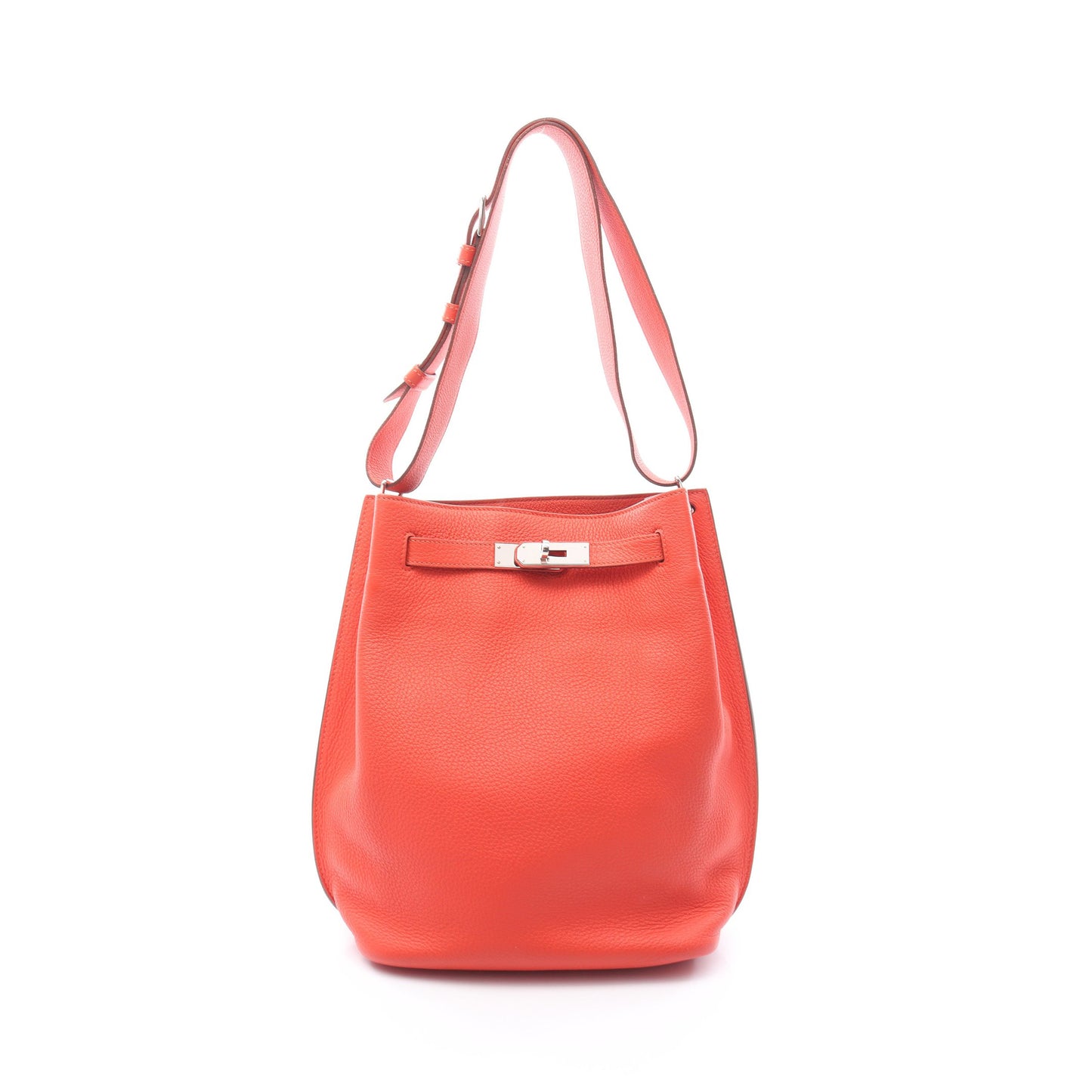 ソーケリー22 ローズジャイプール ショルダーバッグ トゴ ピンクレッド シルバー金具 □Q刻印 エルメス バッグ HERMES