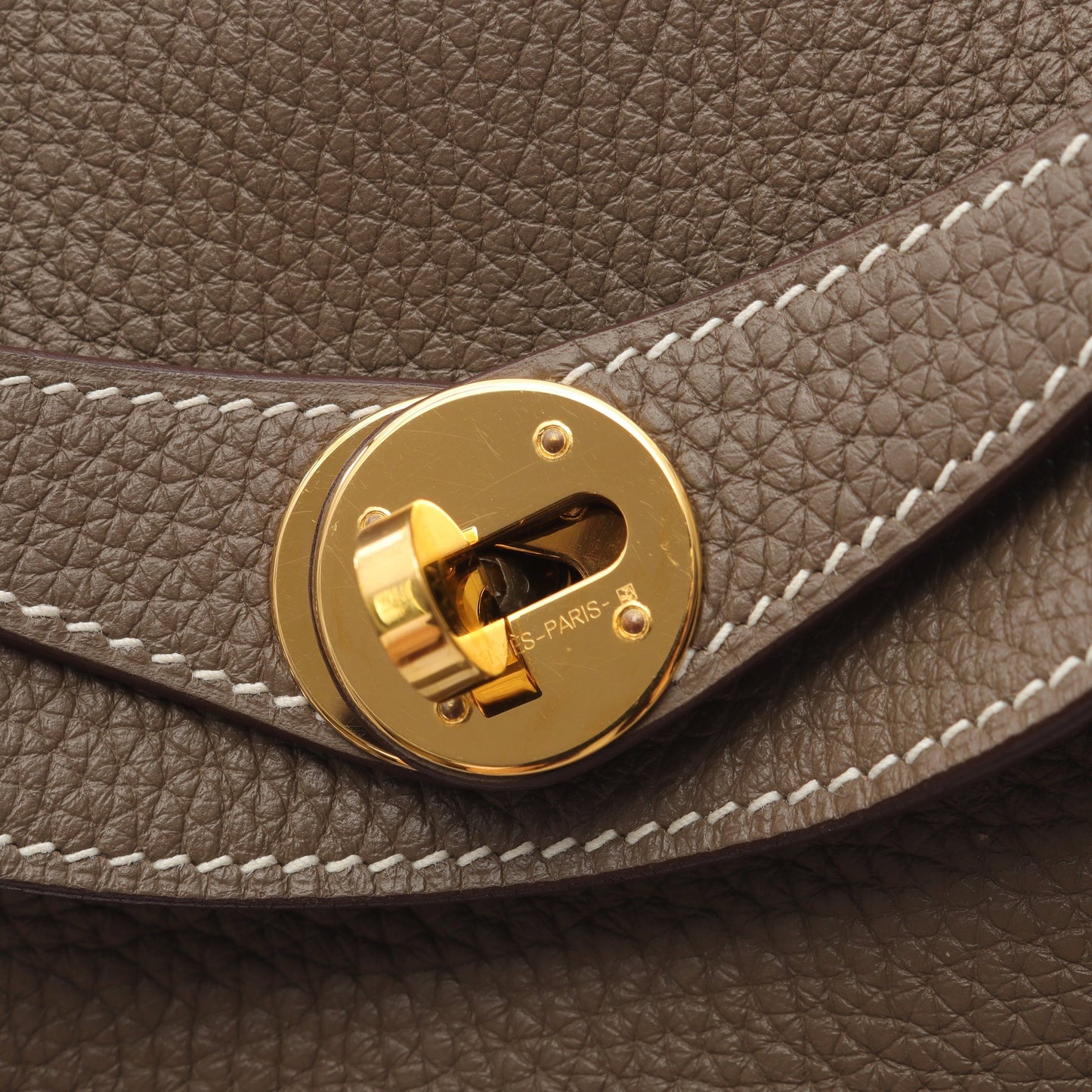 リンディ26 エトゥープ ショルダーバッグ トリヨンクレマンス グレーブラウン ゴールド金具 Y刻印 エルメス バッグ HERMES