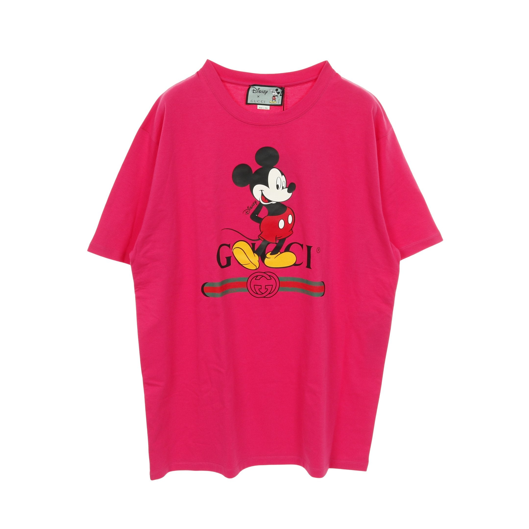 GUCCI × Disney ミッキー Tシャツ ピンク