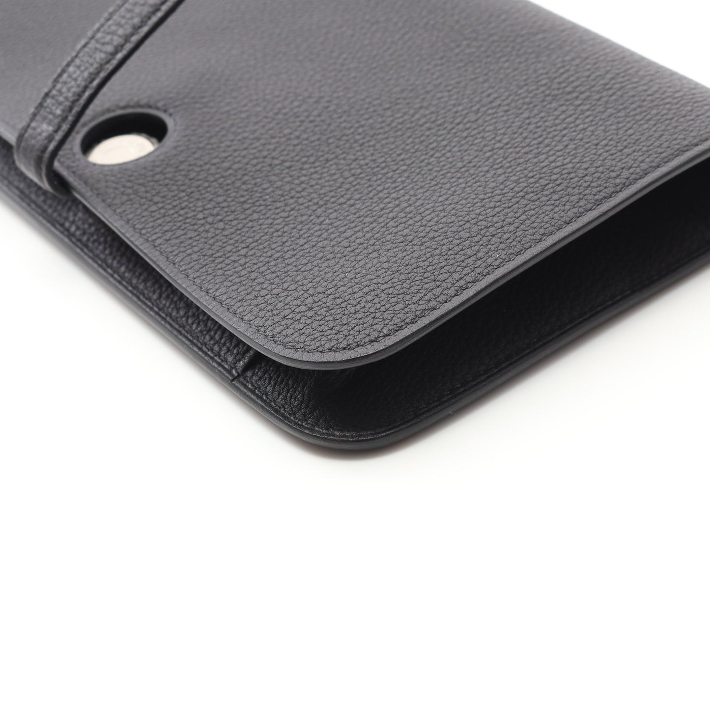 ドゴンGM 二つ折り長財布 トゴ ブラック シルバー金具 B刻印 エルメス 財布・小物 HERMES