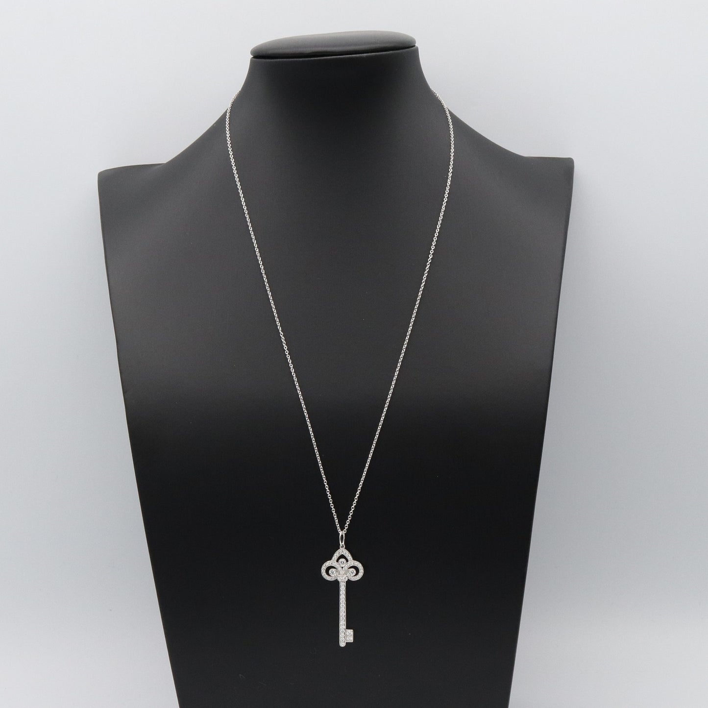 フルール ドリス キー ダイヤ ネックレス ネックレス Pt950プラチナ ダイヤモンド クリア ティファニー アクセサリー TIFFANY & Co.