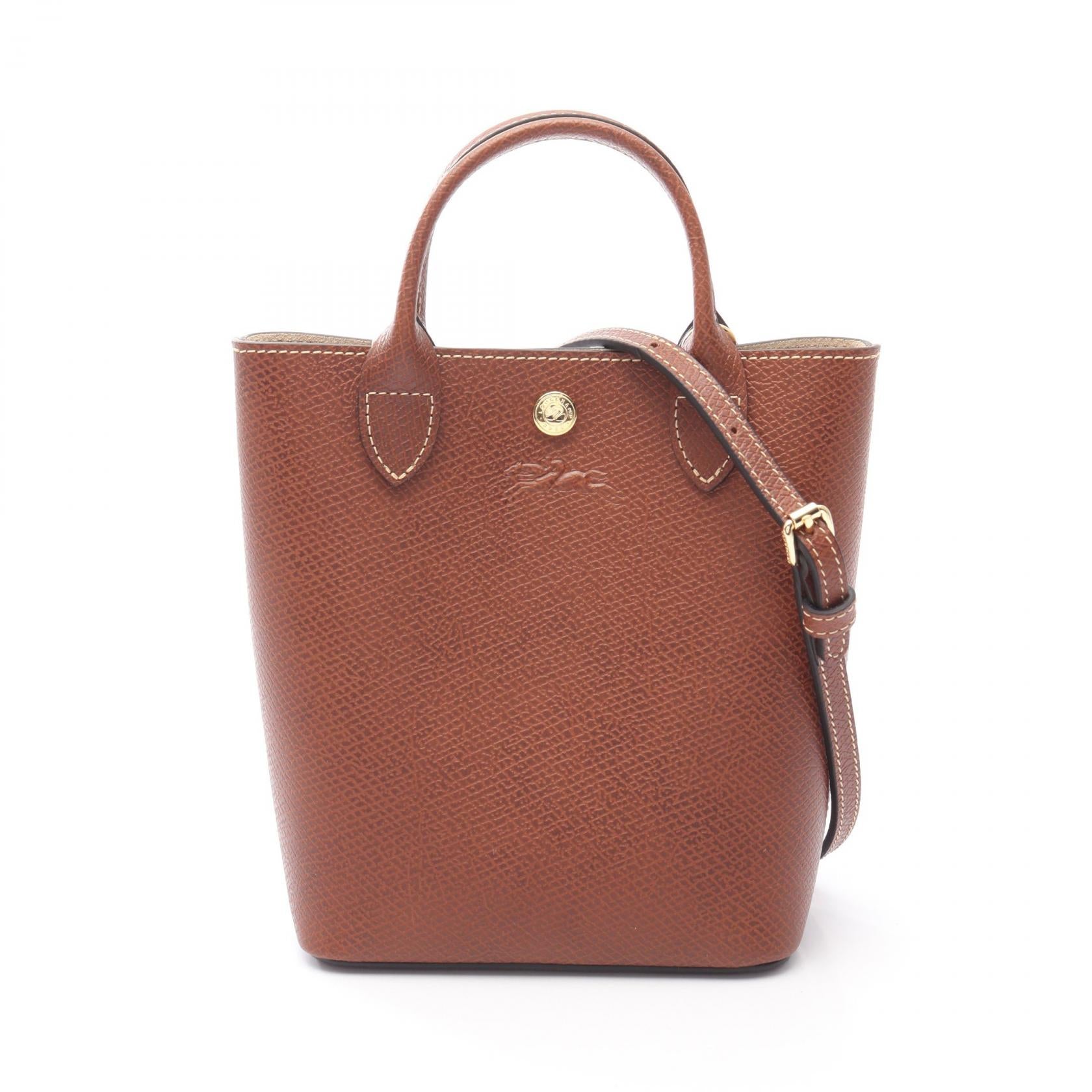 ロンシャン エピュレ ショッピングバッグ XS ブラウンGF029 エピュレ XS ショッピングバッグ ハンドバッグ レザー ブラウン