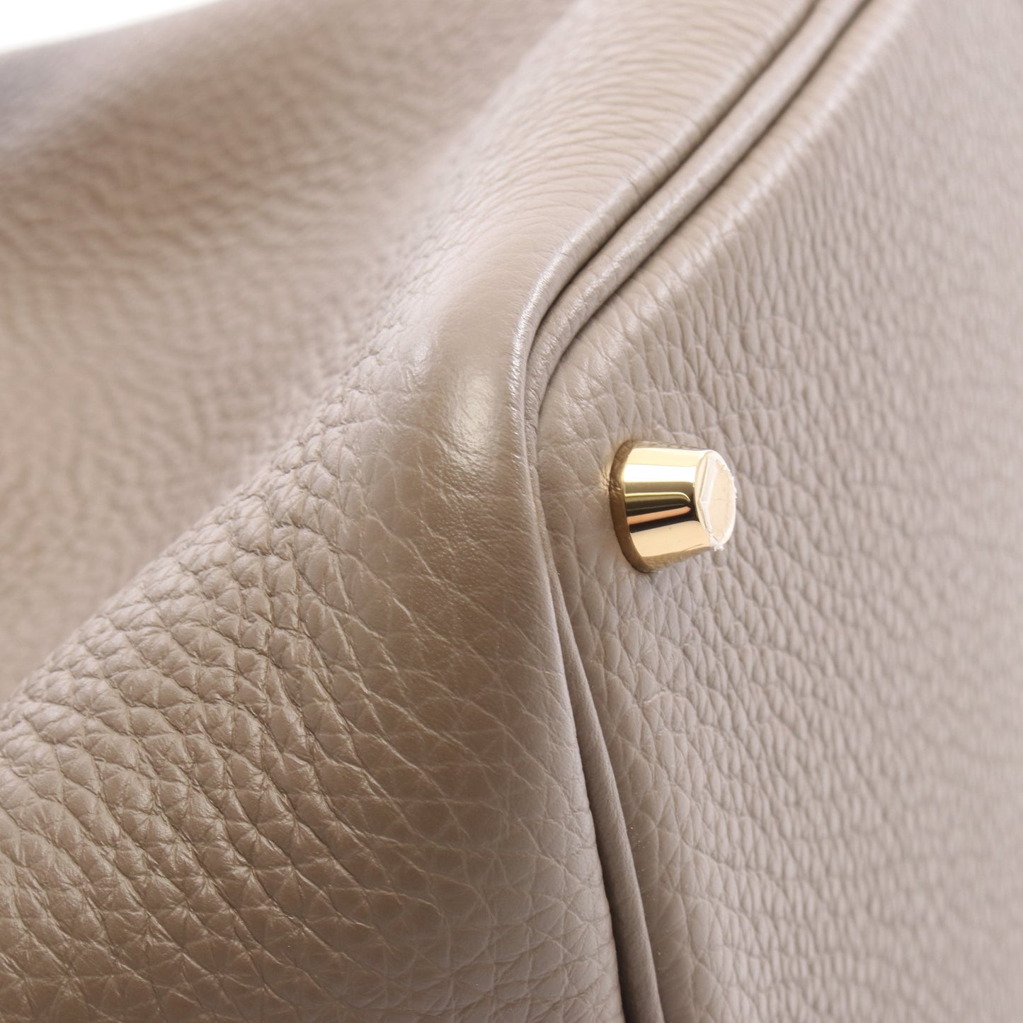 ピコタンロックPM エトゥープ ハンドバッグ トリヨンクレマンス ブラウン ゴールド金具 W刻印 エルメス バッグ HERMES