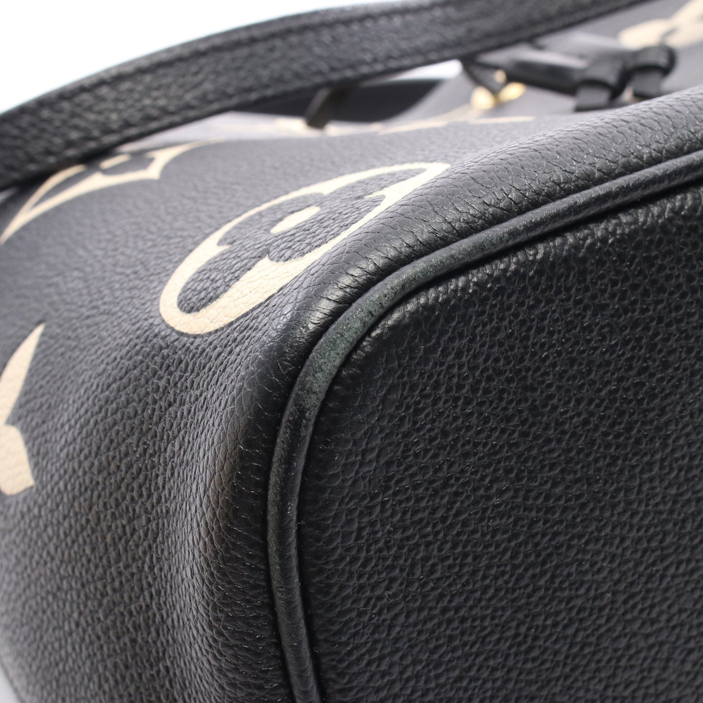 ネオノエMM バイカラー モノグラムアンプラント ハンドバッグ レザー ブラック ベージュ 2WAY ルイヴィトン バッグ LOUIS VUITTON