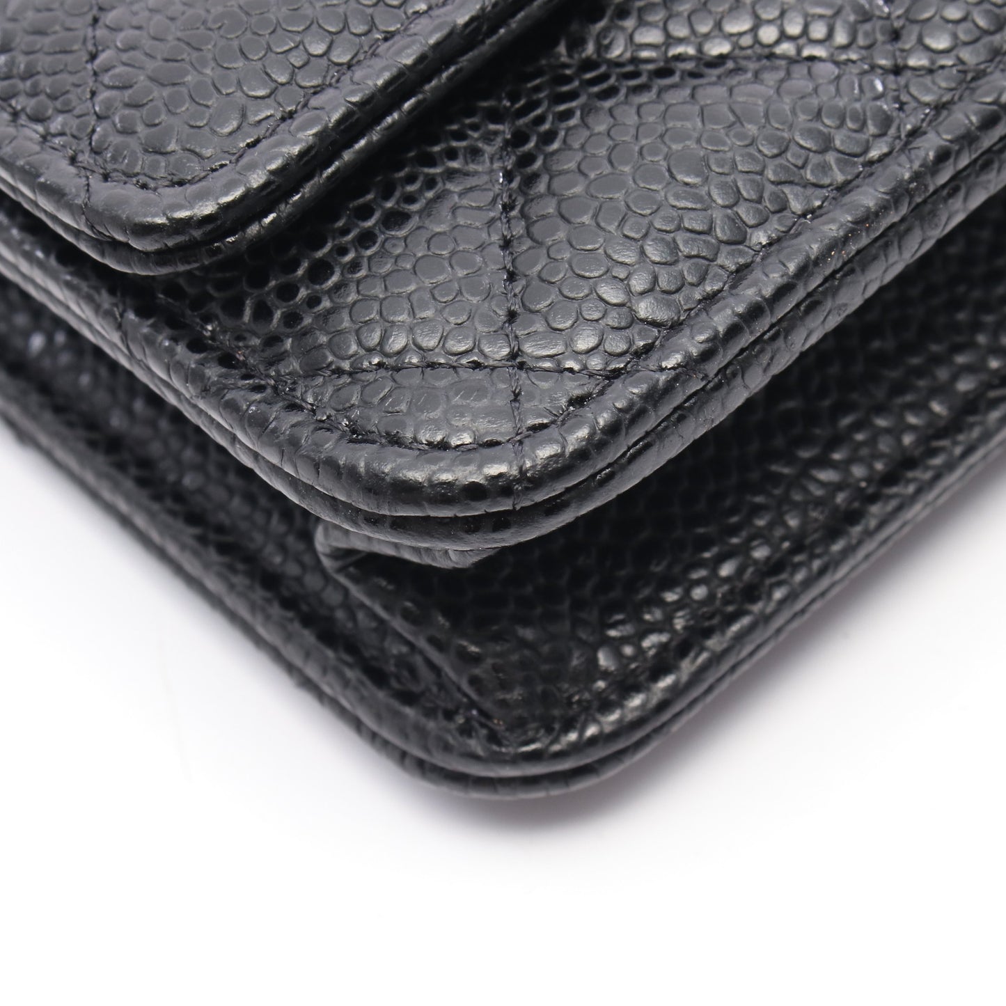 マトラッセ チェーンウォレット キャビアスキン ブラック ゴールド金具 シャネル バッグ CHANEL