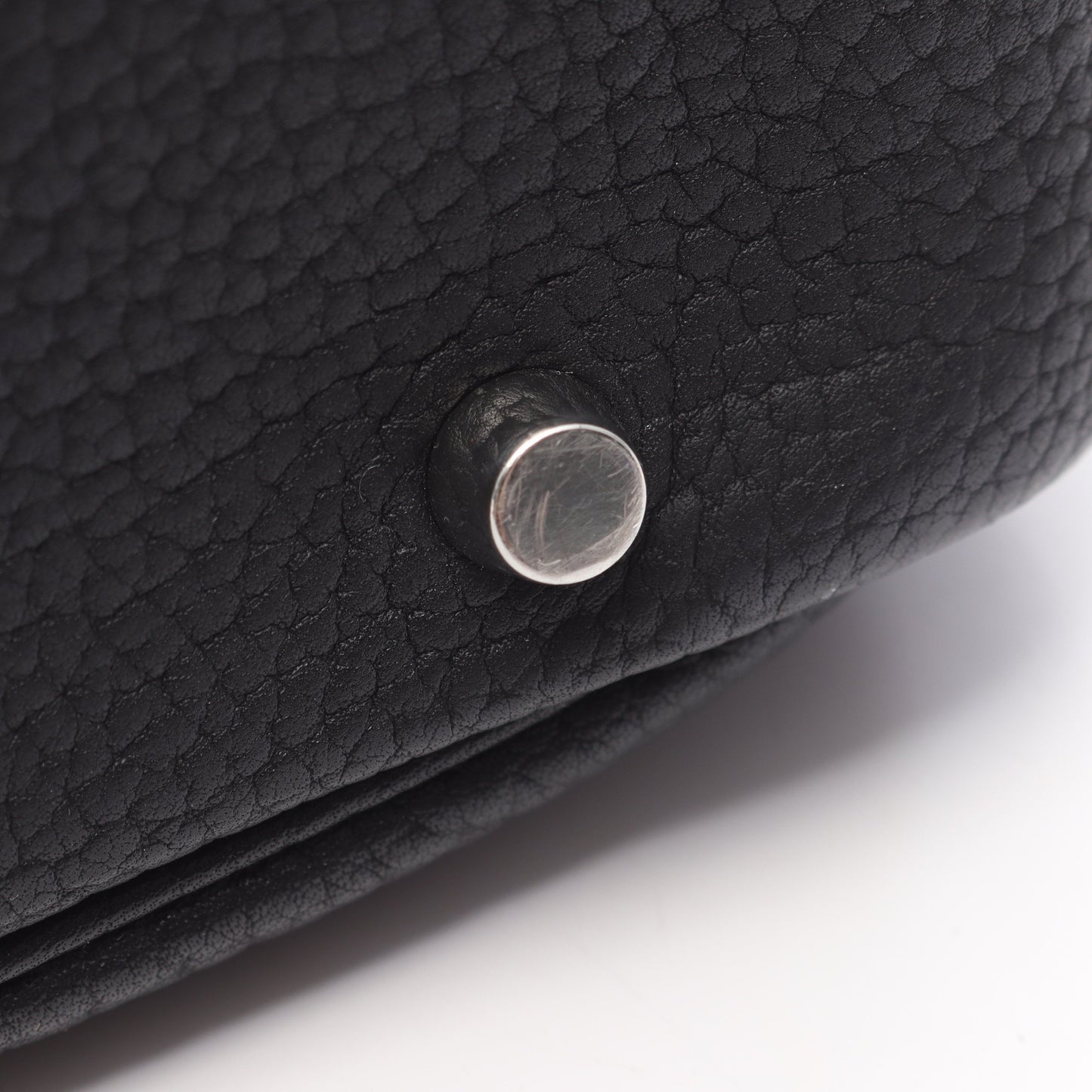 プリュム32 ハンドバッグ フィヨルド ブラック シルバー金具 □J刻印 エルメス バッグ HERMES