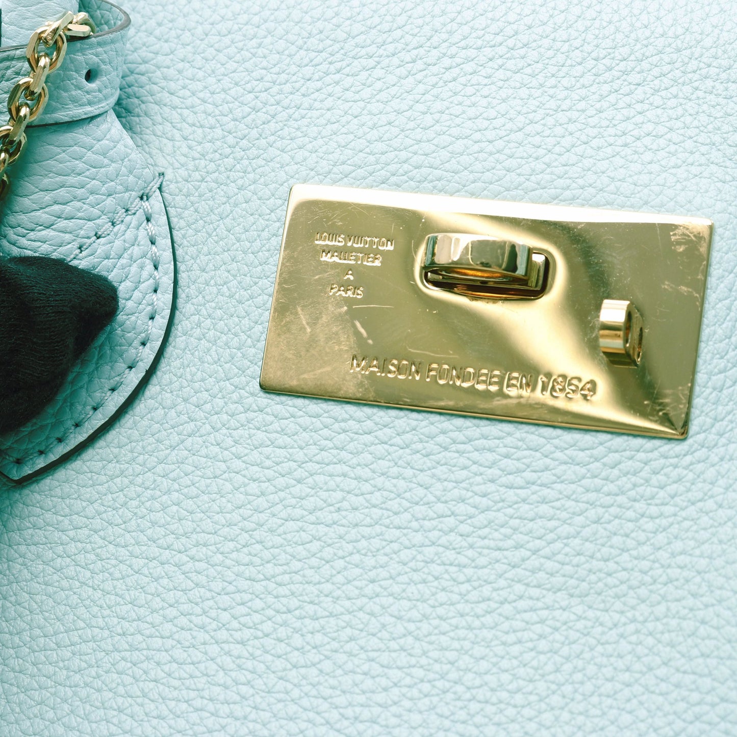 ミラPM エギュマリーヌ ハンドバッグ レザー ライトブルー 2WAY ルイヴィトン バッグ LOUIS VUITTON