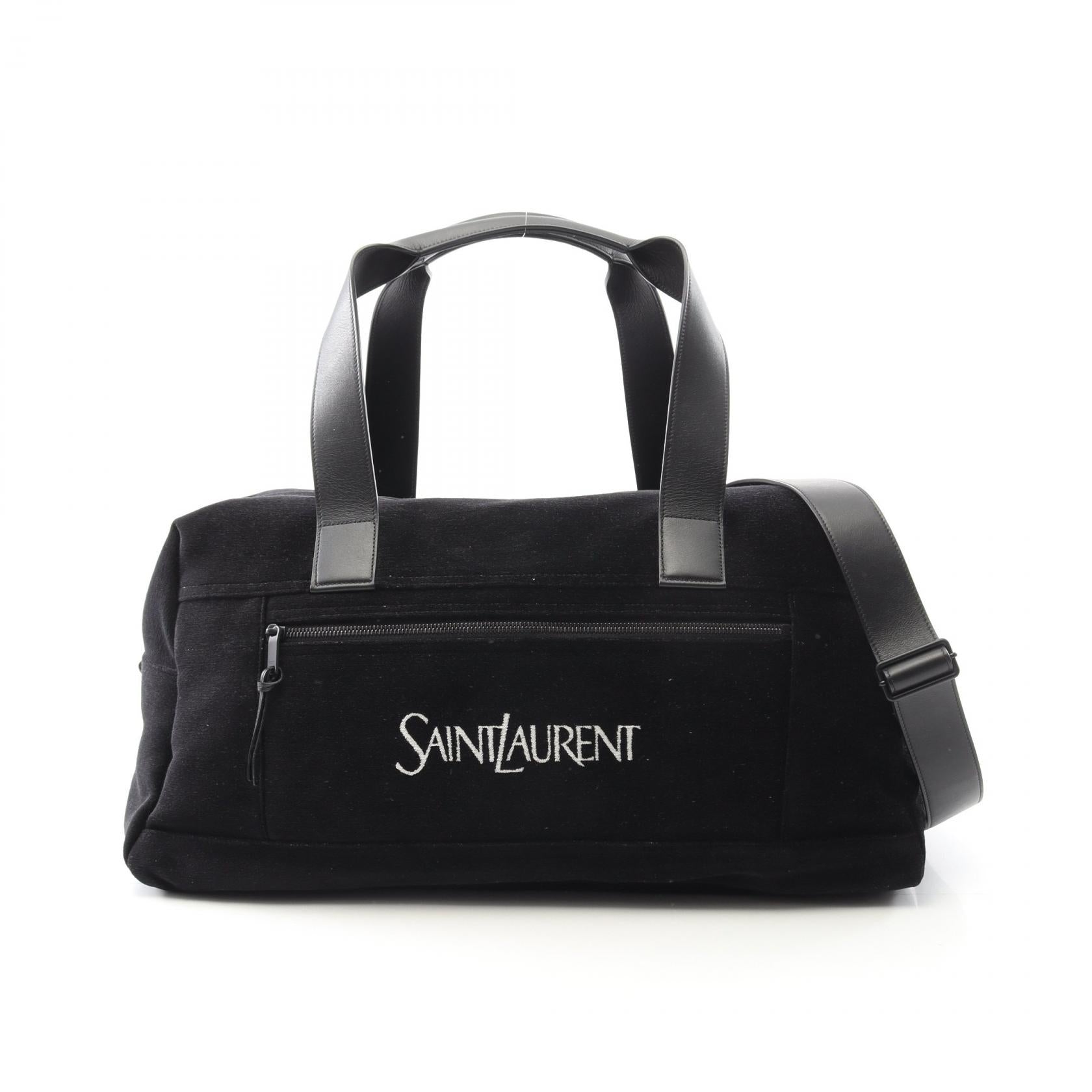 NUXX ヌックス ダッフルバッグ ボストンバッグ 黒　サンローラン ヌックス ダッフルバッグ ボストンバッグ レザー ファブリック