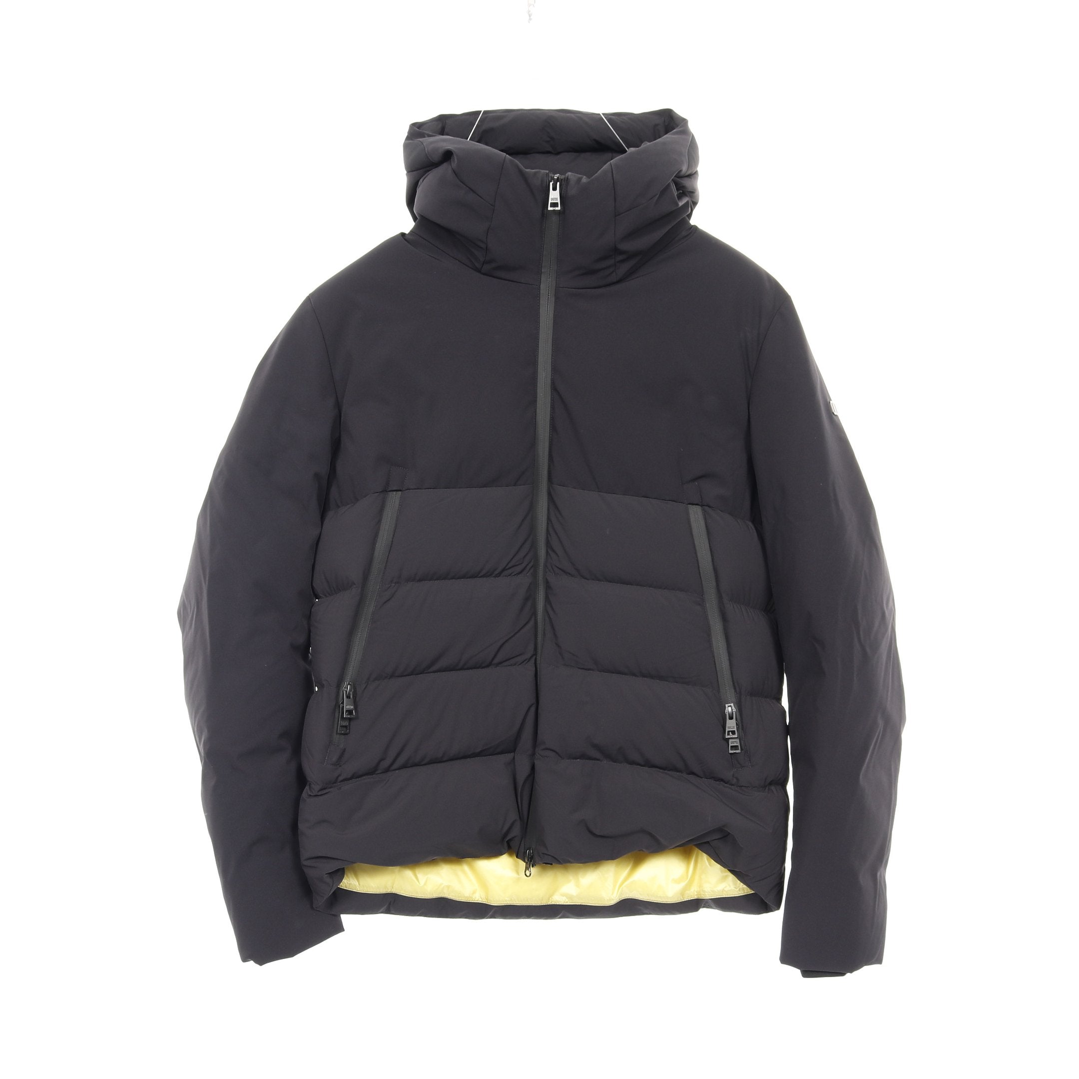 デュノ DUNO THUNDER CAP LICOSA ダウンジャケット 衣料品 アウター ナイロン メンズ ブラック系 【中古】 THUNDER CAP LICOSA ダウンジャケット ナイロン ブラック フード付き