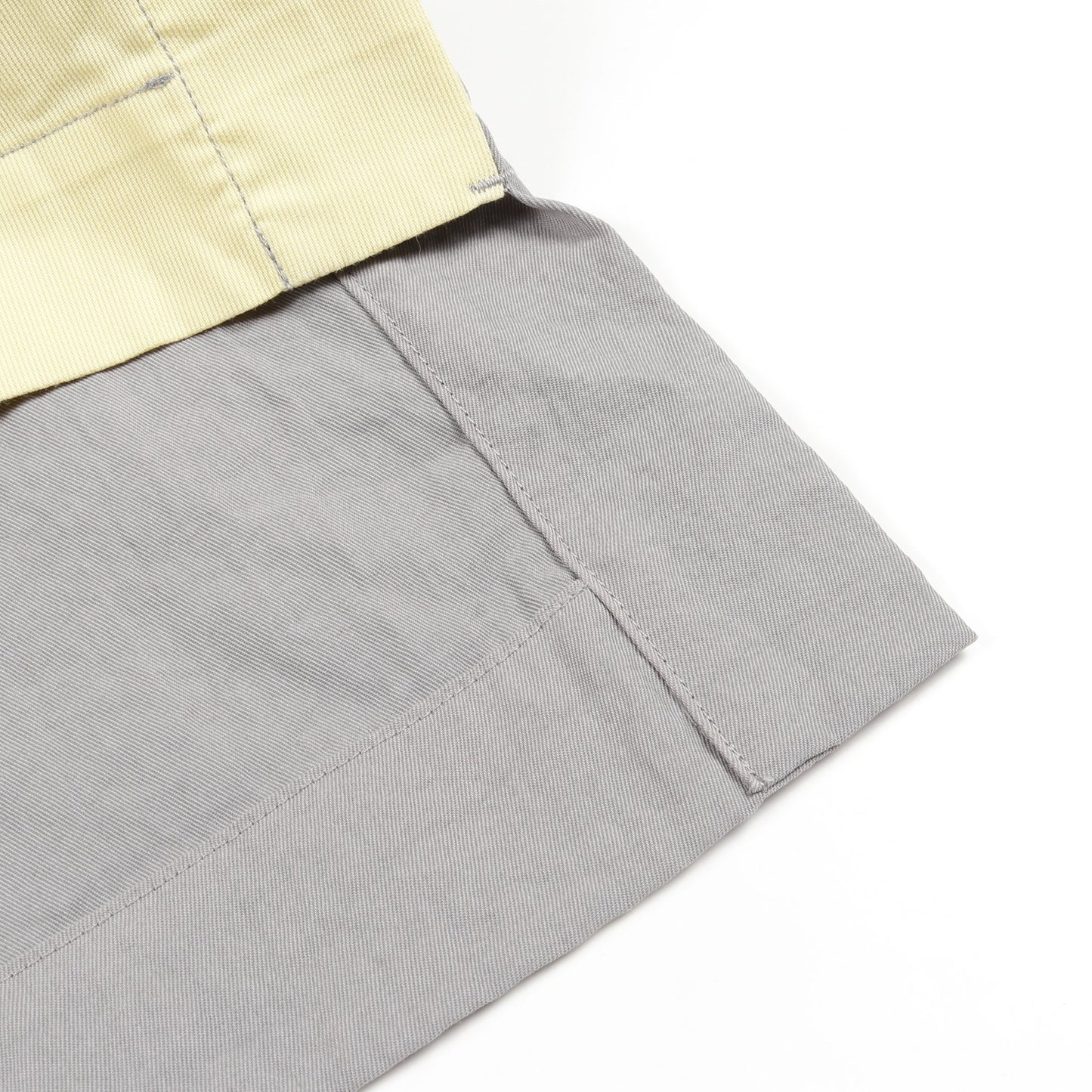 ベスト トップス コットン ライトイエロー グレー イッセイミヤケ トップス ISSEY MIYAKE