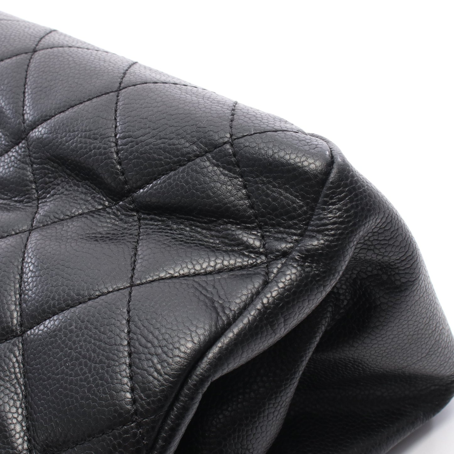 チェーンショルダーバッグ キャビアスキン ブラック シルバー金具 シャネル バッグ CHANEL