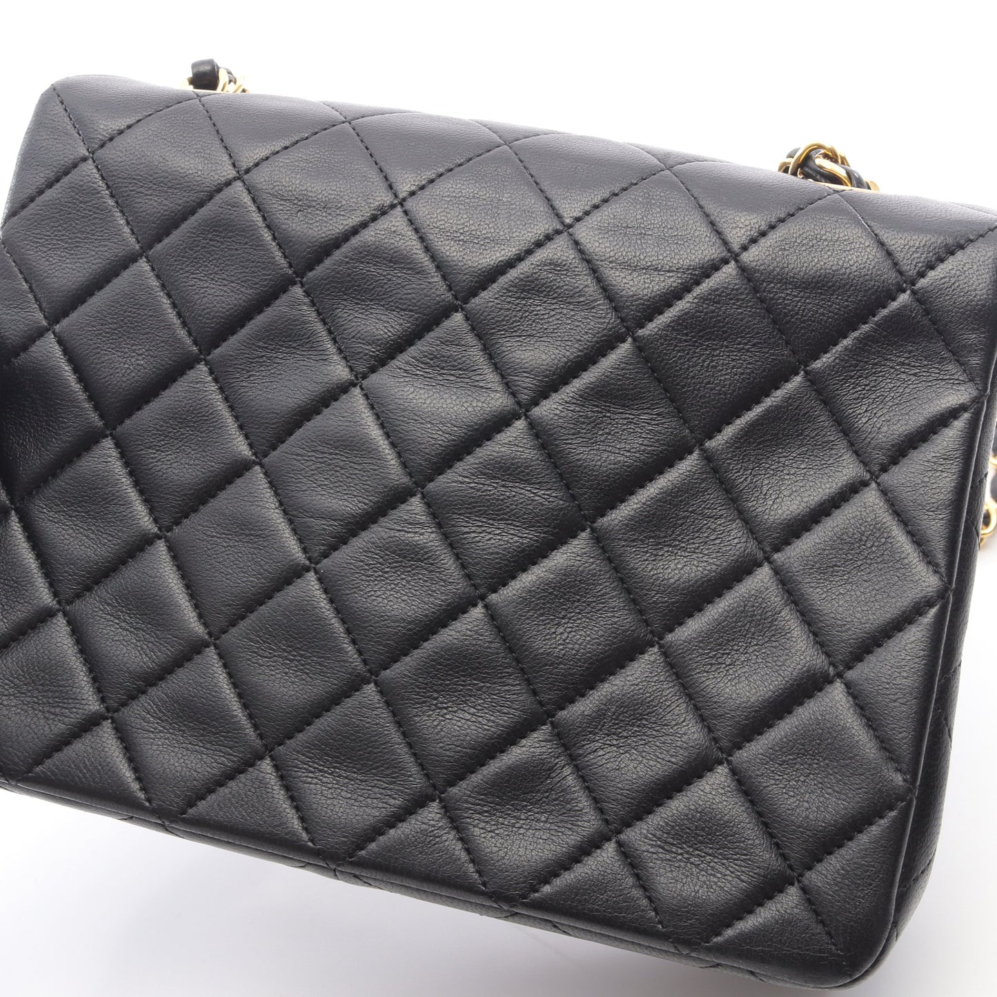 ミニマトラッセ チェーンショルダーバッグ ラムスキン ブラック ゴールド金具 シャネル バッグ CHANEL