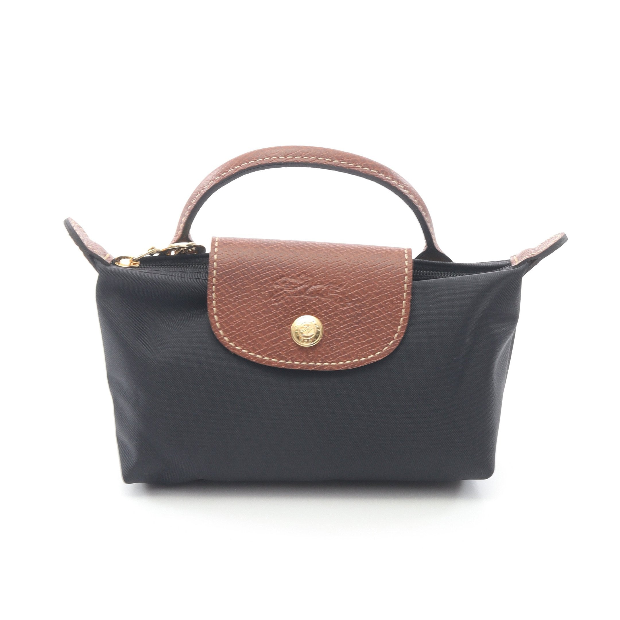 LONGCHAMP ル プリアージュ ハンドル付きポーチ パピエ ロンシャン ル